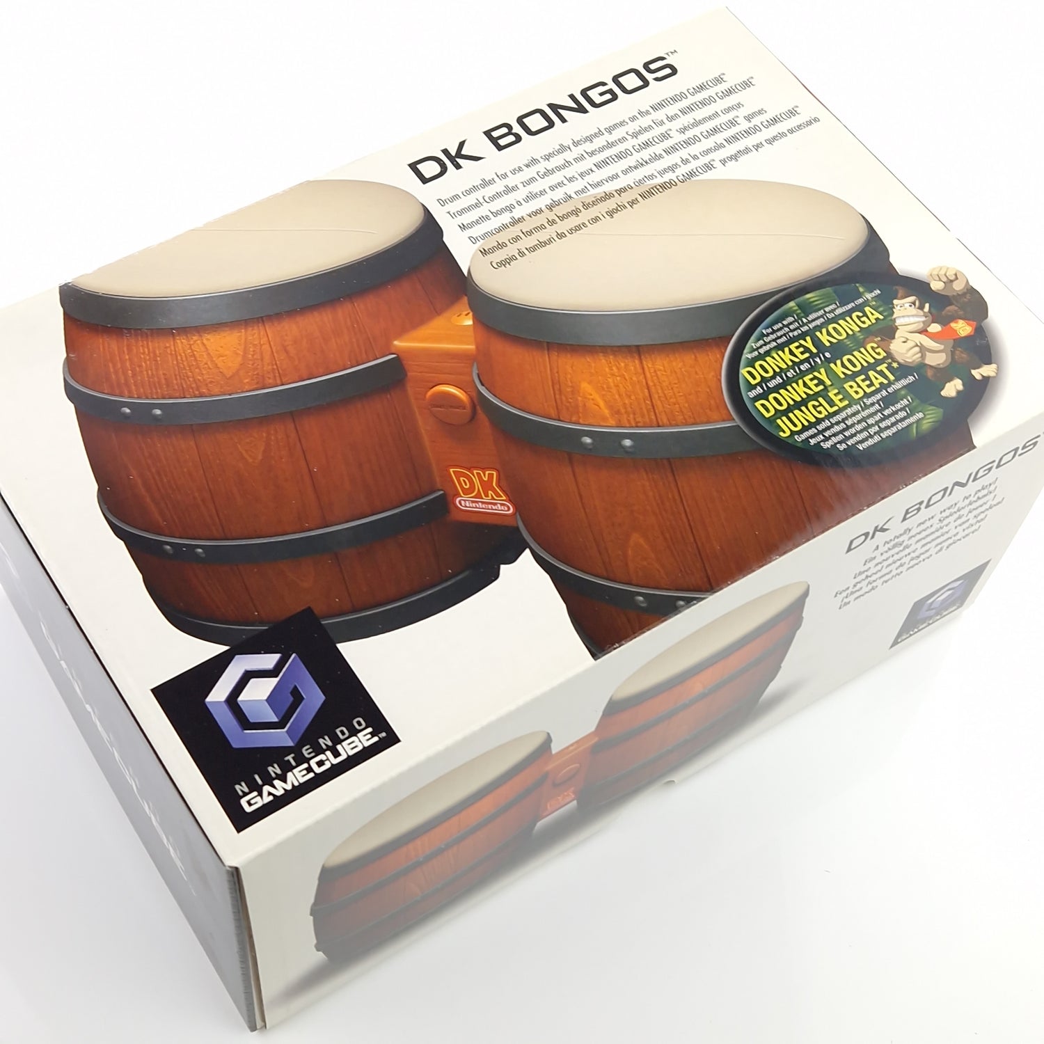 Nintendo Gamecube Spiel : Donkey Konga Pak - Spiel + DK Bongos Controller OVP