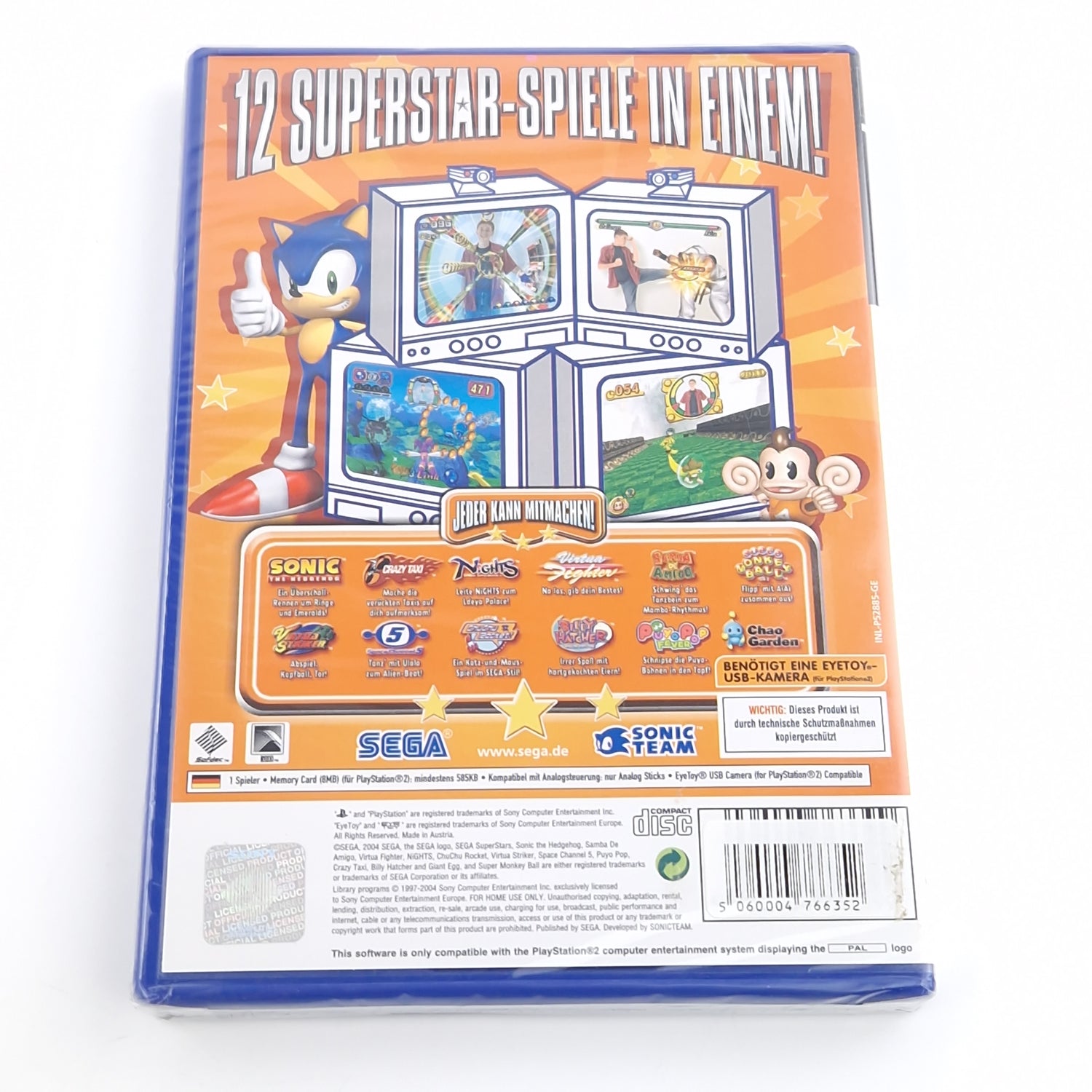 Playstation 2 Spiel : Sega Superstars - NEU NEW RESEALED / PS2 OVP PAL