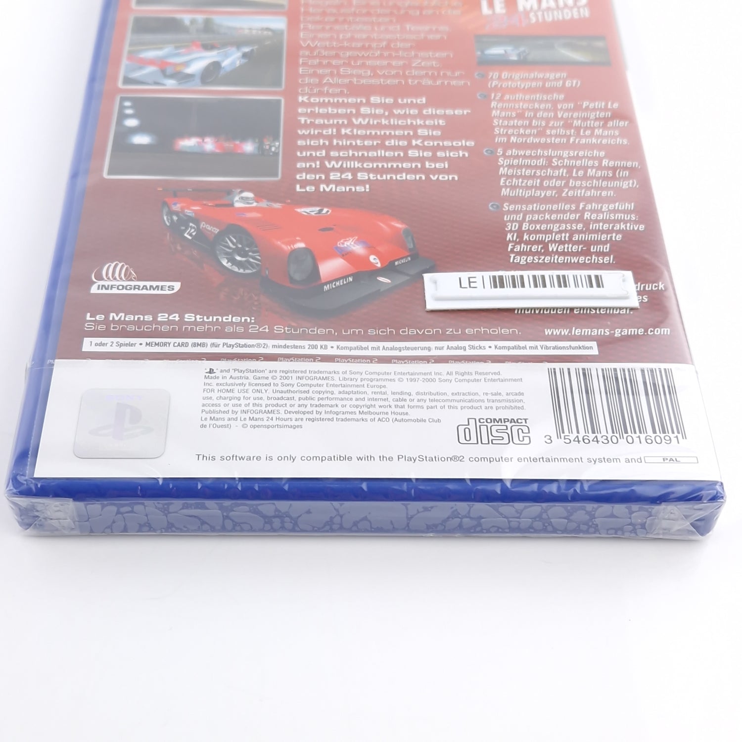 Playstation 2 Spiel : Le Mans 24 Stunden - PS2 Factory SEALED NEU NEW OVP