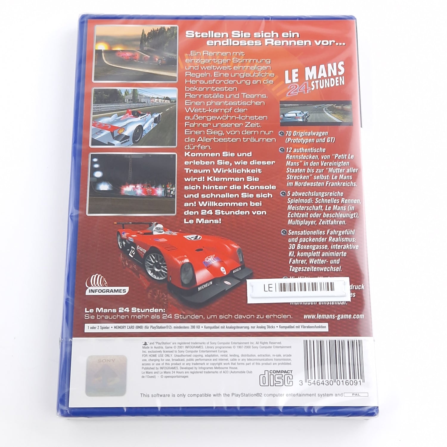 Playstation 2 Spiel : Le Mans 24 Stunden - PS2 Factory SEALED NEU NEW OVP