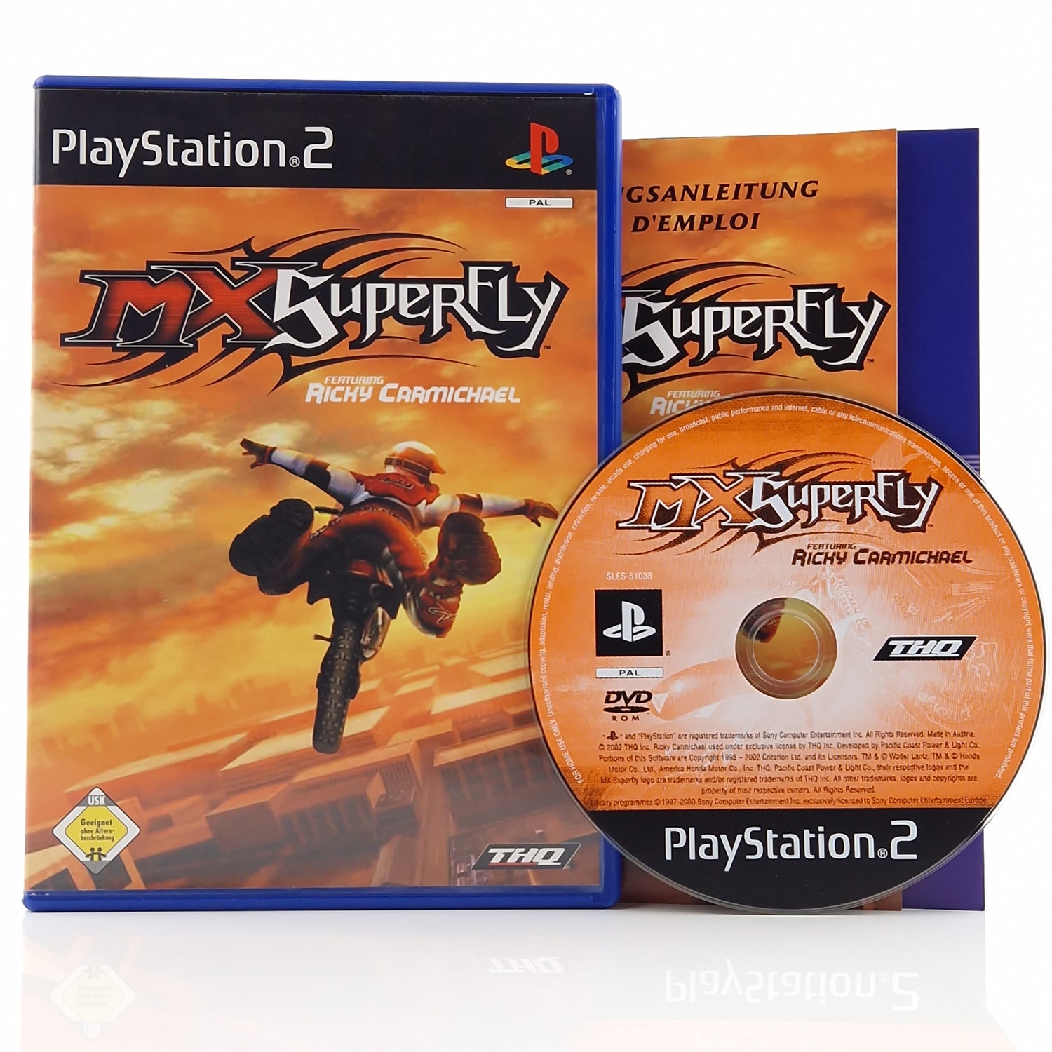 Playstation 2 Spiel : MX Superfly featuring Ricky C - SONY PS2 OVP / PAL Game