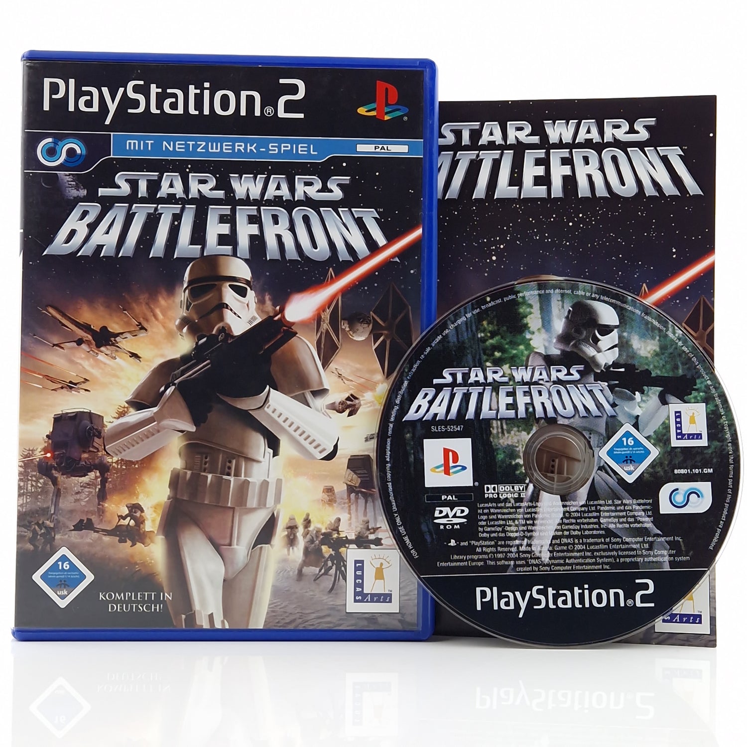 Playstation 2 Spiel : Star Wars Battlefront - SONY PS2 CD Anleitung OVP PAL