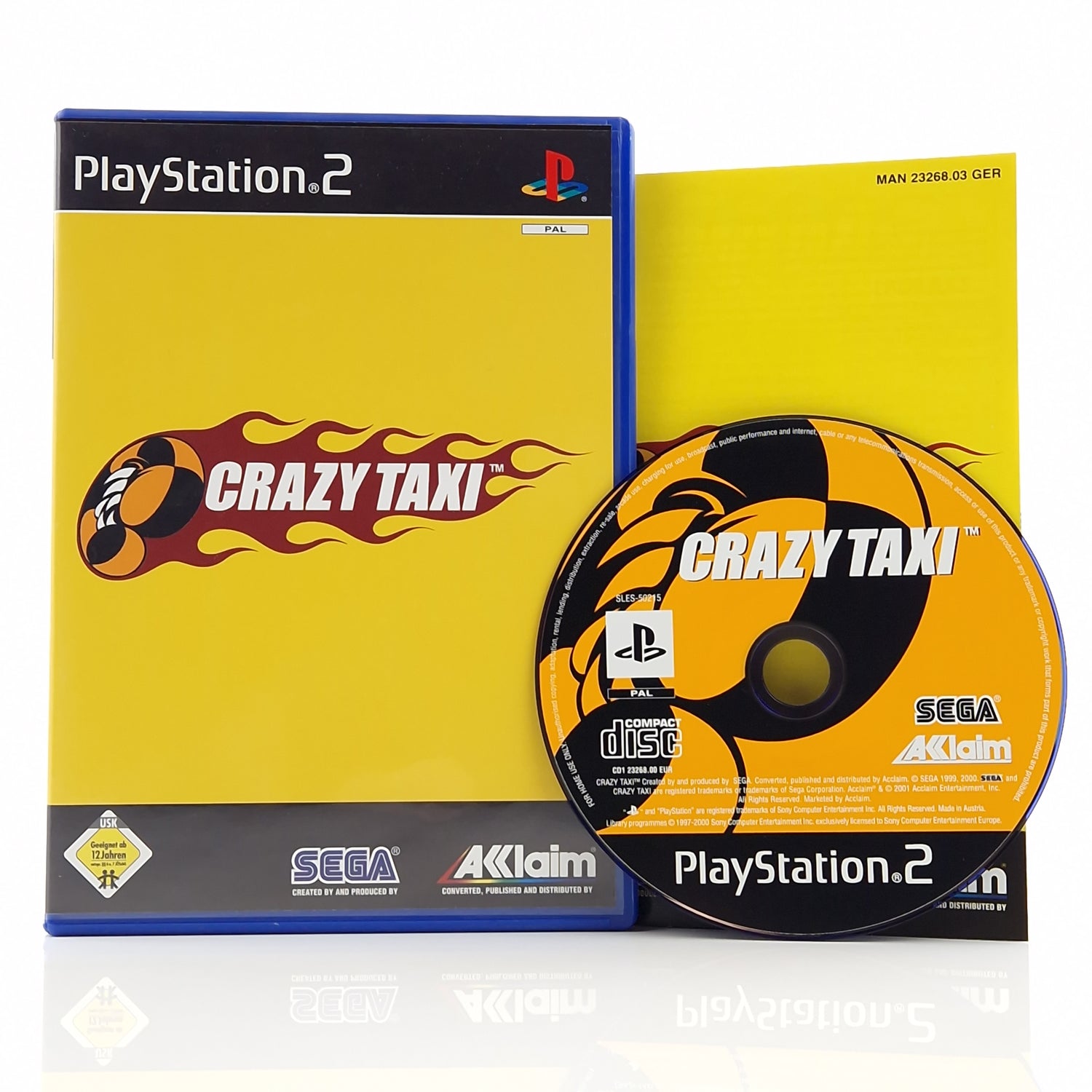 Playstation 2 Spiel : Crazy Taxi - Sony PS2 CD Anleitung OVP / dt. PAL Game