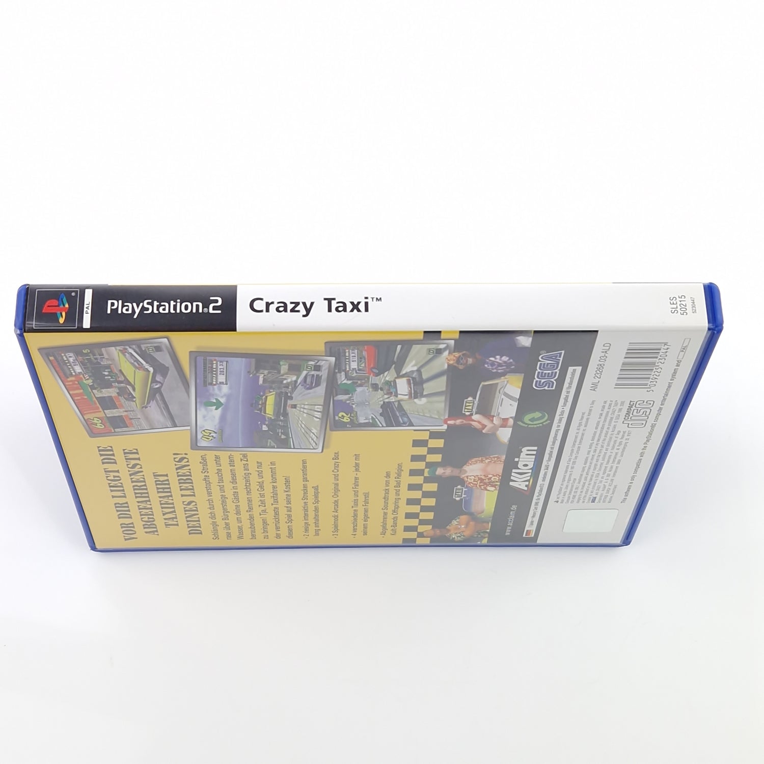 Playstation 2 Spiel : Crazy Taxi - Sony PS2 CD Anleitung OVP / dt. PAL Game