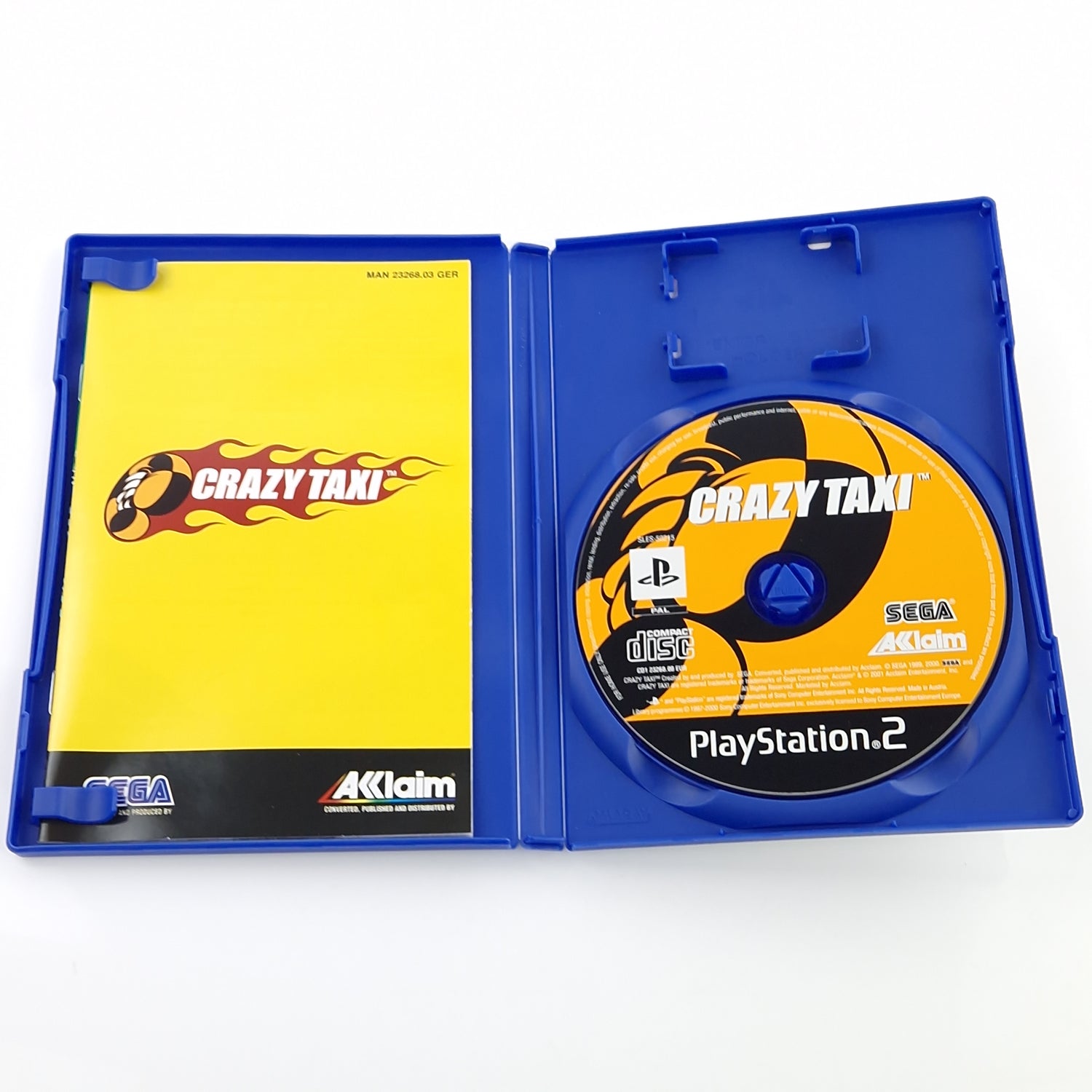 Playstation 2 Spiel : Crazy Taxi - Sony PS2 CD Anleitung OVP / dt. PAL Game