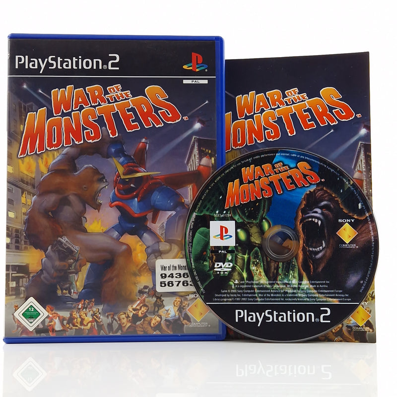 Playstation 2 Spiel : War of the Monsters - Sony PS2 CD Anleitung OVP / dt. PAL