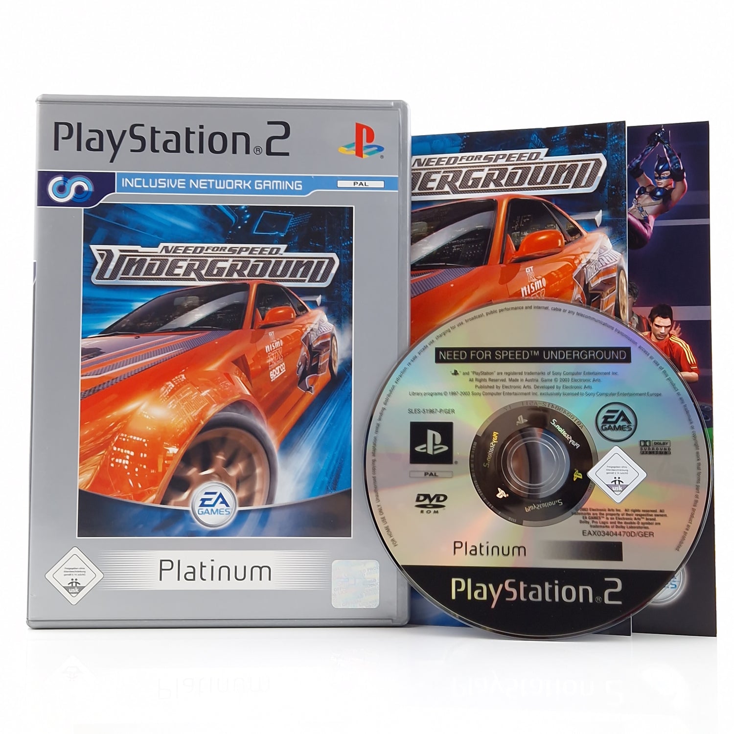 Playstation 2 Spiel : Need for Speed Underground - PS2 OVP Platinum PAL