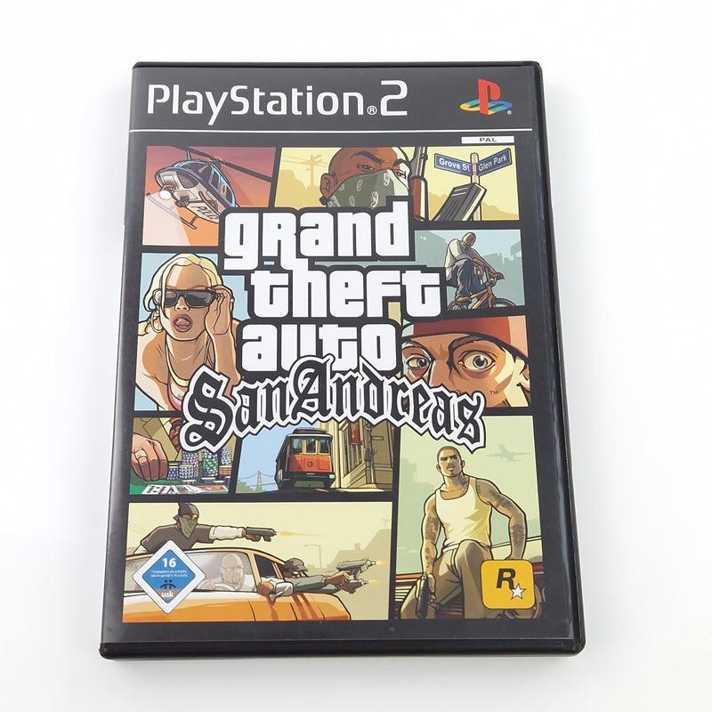 Playstation 2 Spiel : Grand Theft Auto San Andreas GTA - SONY PS2 OVP PAL