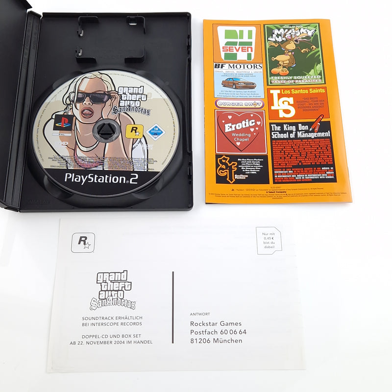 Playstation 2 Spiel : Grand Theft Auto San Andreas GTA - SONY PS2 OVP PAL