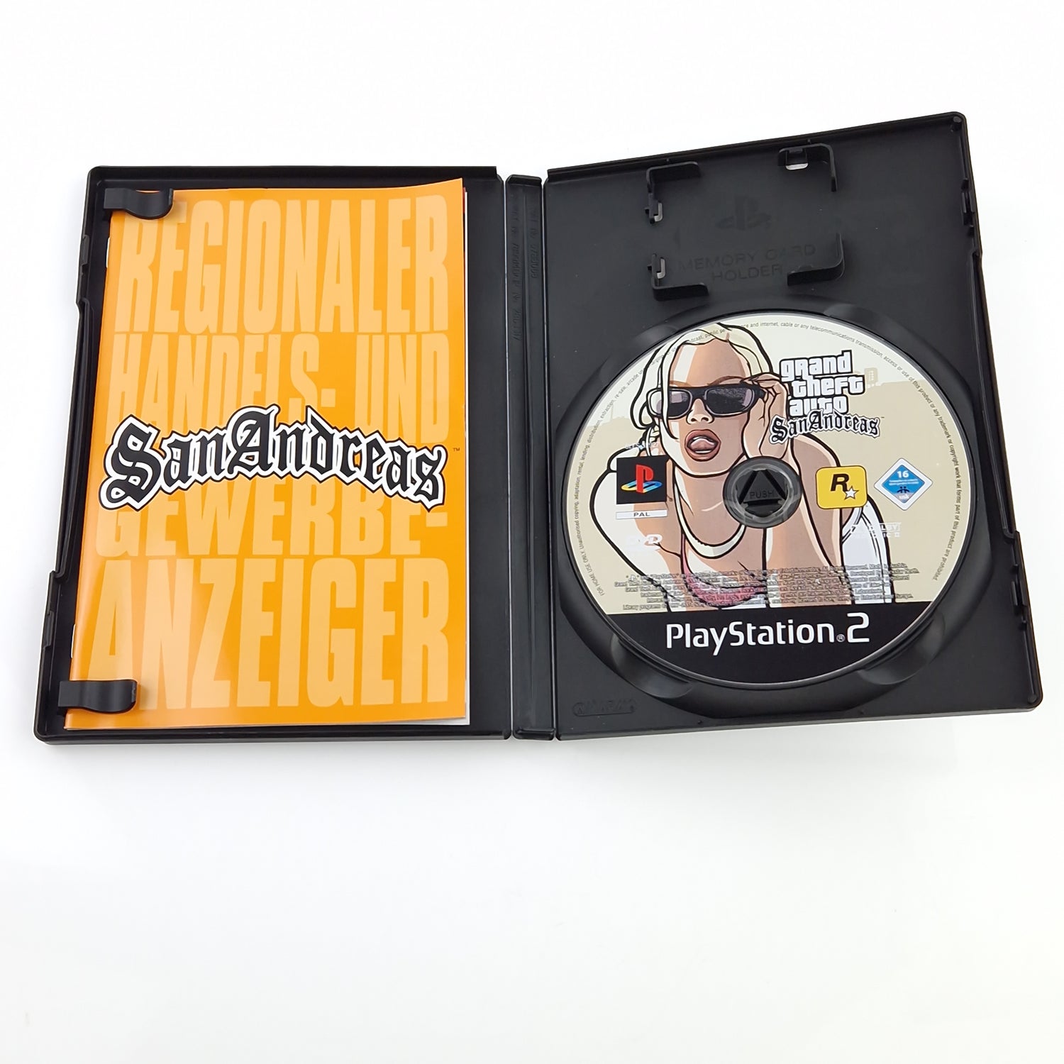 Playstation 2 Spiel : Grand Theft Auto San Andreas GTA - SONY PS2 OVP PAL