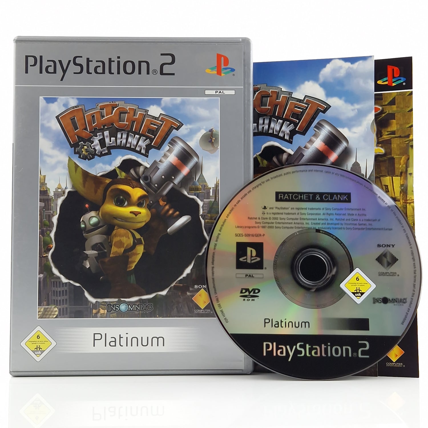 Playstation 2 Spiel : Ratchet & Clank - SONY PS2 CD Anleitung Platinum OVP / PAL