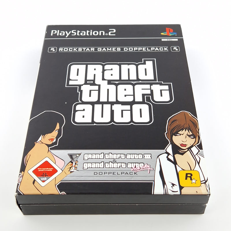 Playstation 2 Spiel : Grand Theft Auto Rockstar Games Doppelpack - PS2 OVP PAL