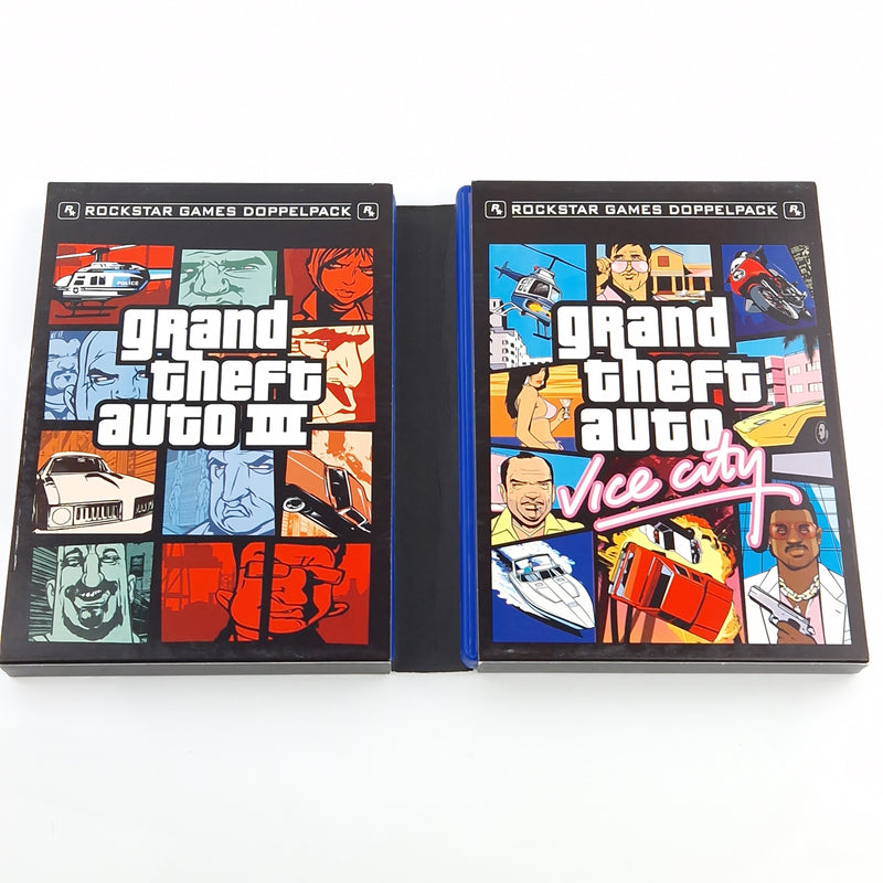 Playstation 2 Spiel : Grand Theft Auto Rockstar Games Doppelpack - PS2 OVP PAL