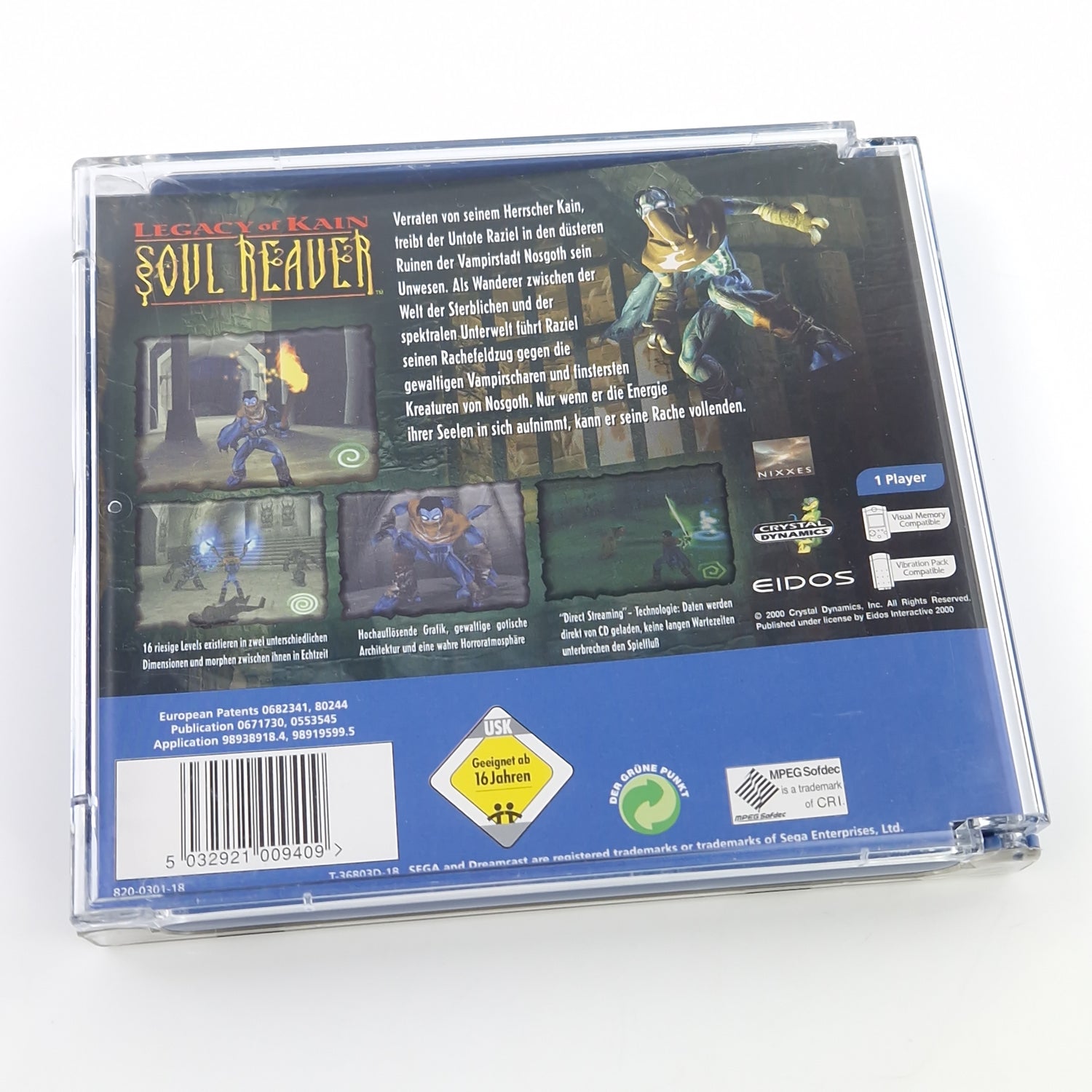 Sega Dreamcast Spiel : Legacy of Kain Soul Reaver - CD Disk Anleitung OVP / 1 DC