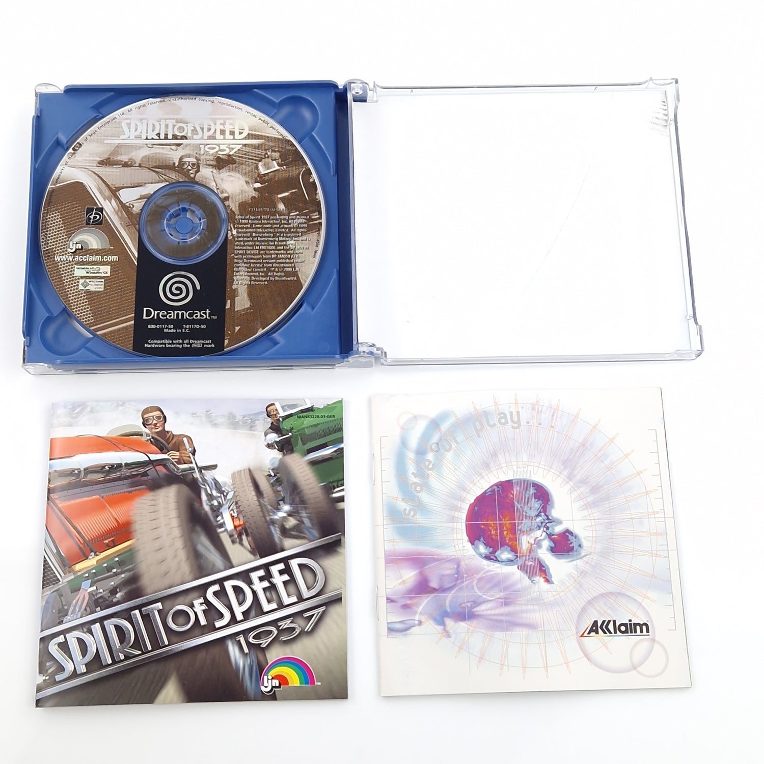 Sega Dreamcast Spiel : Spirit of Speed 1937 - CD Disk Anleitung OVP / DC Game 02