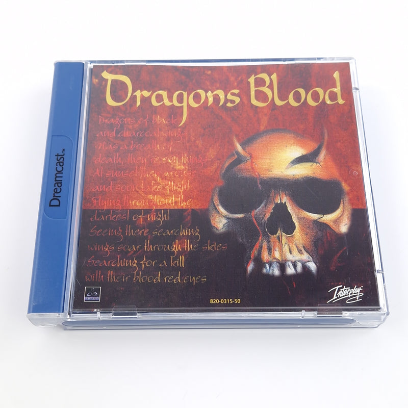 Sega Dreamcast Spiel : Dragons Blood - CD Disk Anleitung OVP / DC Game PAL