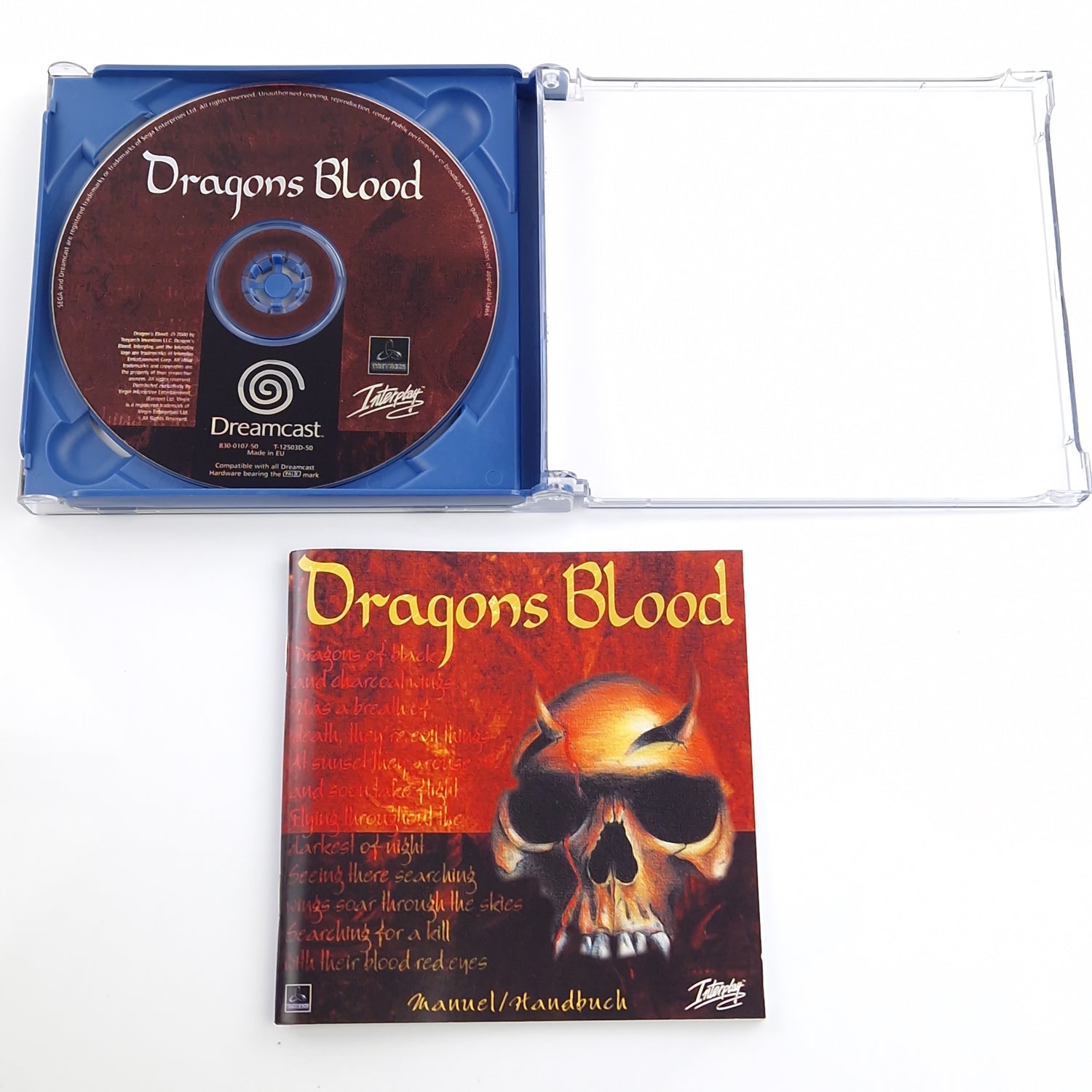 Sega Dreamcast Spiel : Dragons Blood - CD Disk Anleitung OVP / DC Game PAL