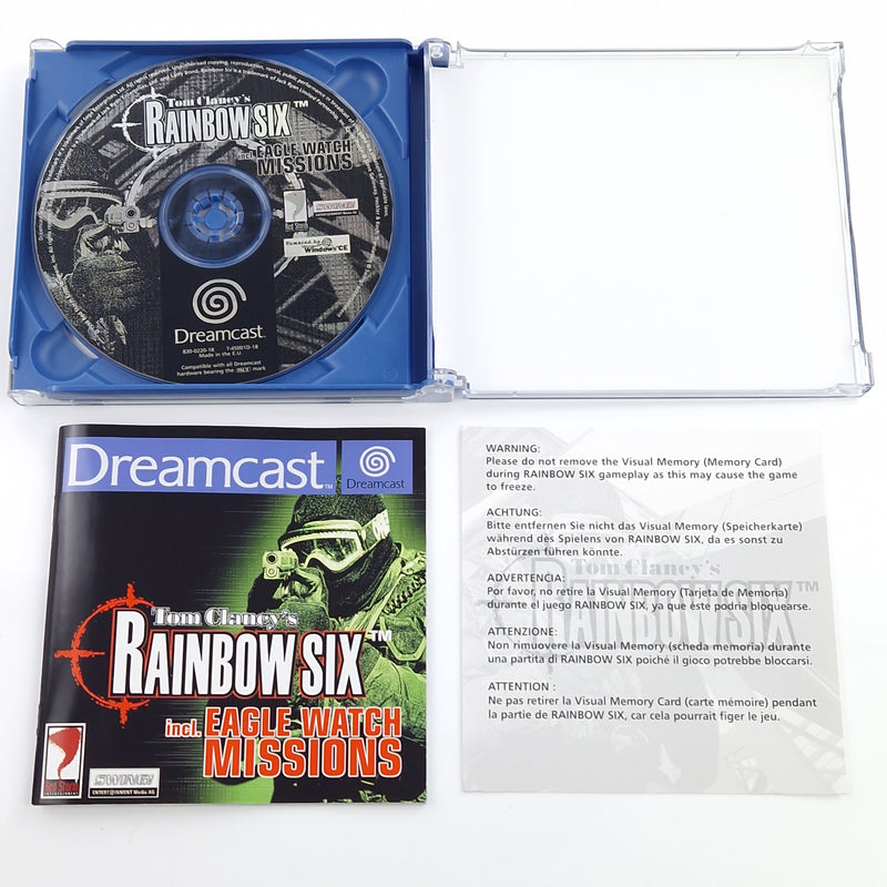 Sega Dreamcast Spiel : Tom Clancys Rainbow Six - CD Disk Anleitung OVP / DC PAL