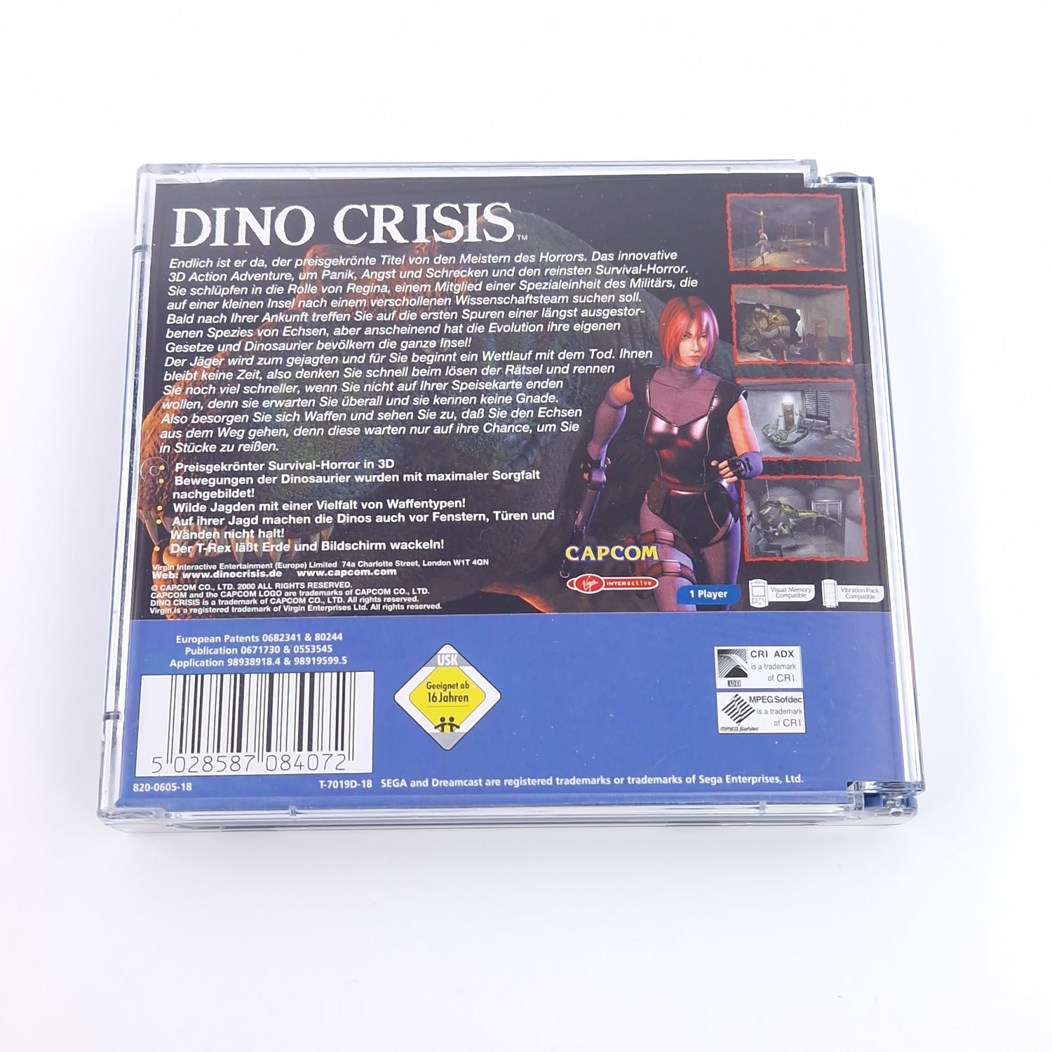 Sega Dreamcast Spiel : Dino Crisis - CD Anleitung OVP / DC PAL Capcom