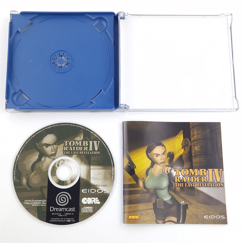 Sega Dreamcast Spiel : Tomb Raider IV The Last Revelation - CD Anleitung OVP DC