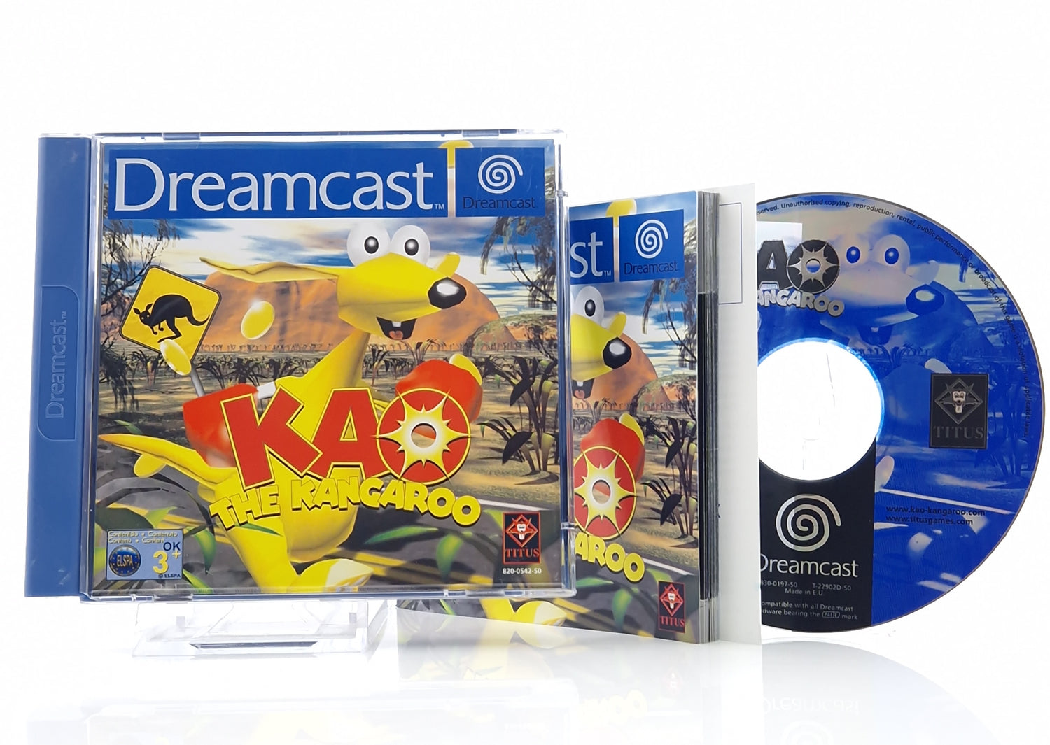 Sega Dreamcast Spiel : KAO The Kangaroo - CD Anleitung OVP / DC PAL