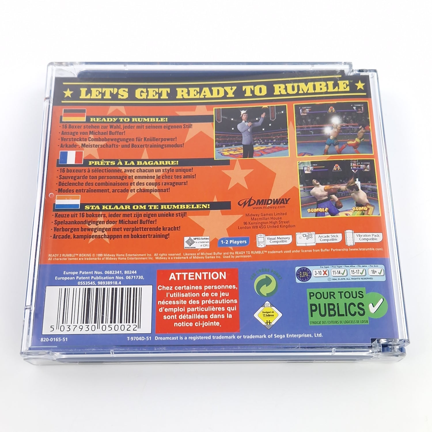 Sega Dreamcast Spiel : Ready 2 Rumble Boxing - CD Anleitung OVP / DC PAL