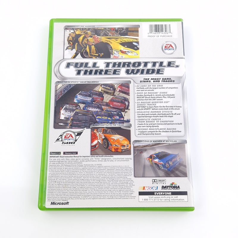 Xbox Classic Spiel : Nascar Thunder 2002 - CD Anleitung OVP / Microsoft USA Vers