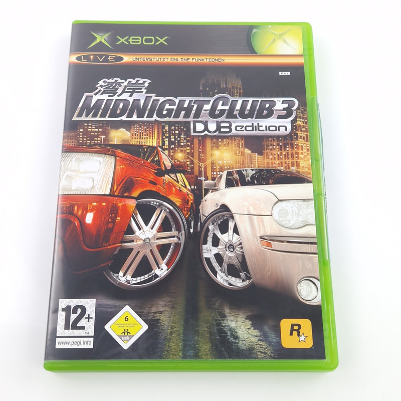 Xbox Classic Spiel : Midnight Club DUB Edition - CD Disk Anleitung OVP Microsoft