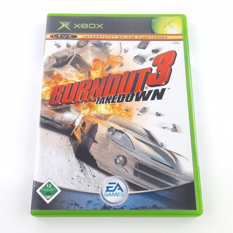 Xbox Classic Spiel : Burnout 3 Takedown - CD Disk Anleitung OVP Microsoft