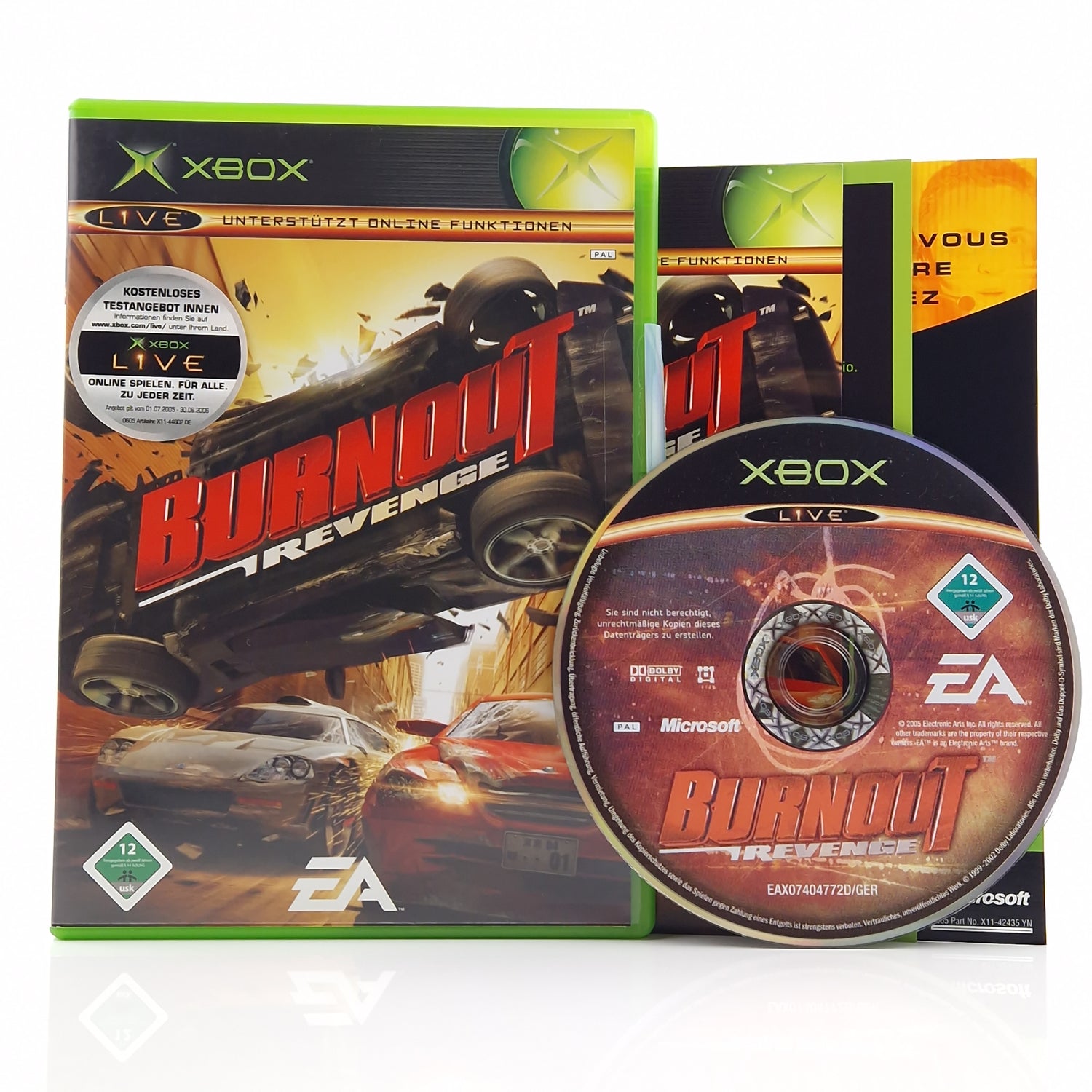 Xbox Classic Spiel : Burnout Revenge - CD Disk Anleitung OVP Microsoft