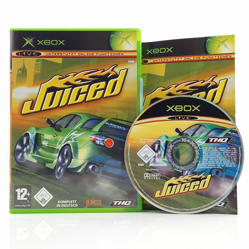 Xbox Classic Spiel : Juiced - CD Disk Anleitung OVP Microsoft Autorennen