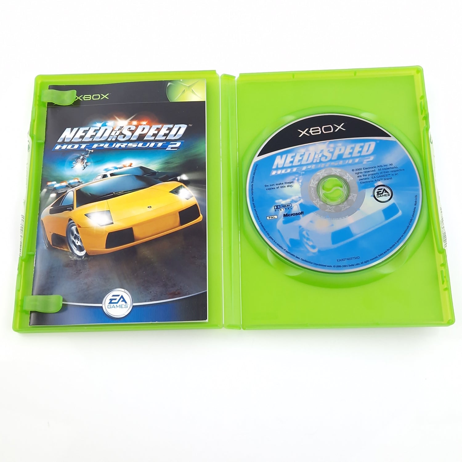 Xbox Classic Spiel : Need for Speed Hot Pursuit 2 - CD Disk Anleitung OVP