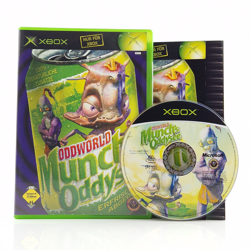 Xbox Classic Spiel : Oddworld Munch´s Oddysee - CD Disk Anleitung OVP