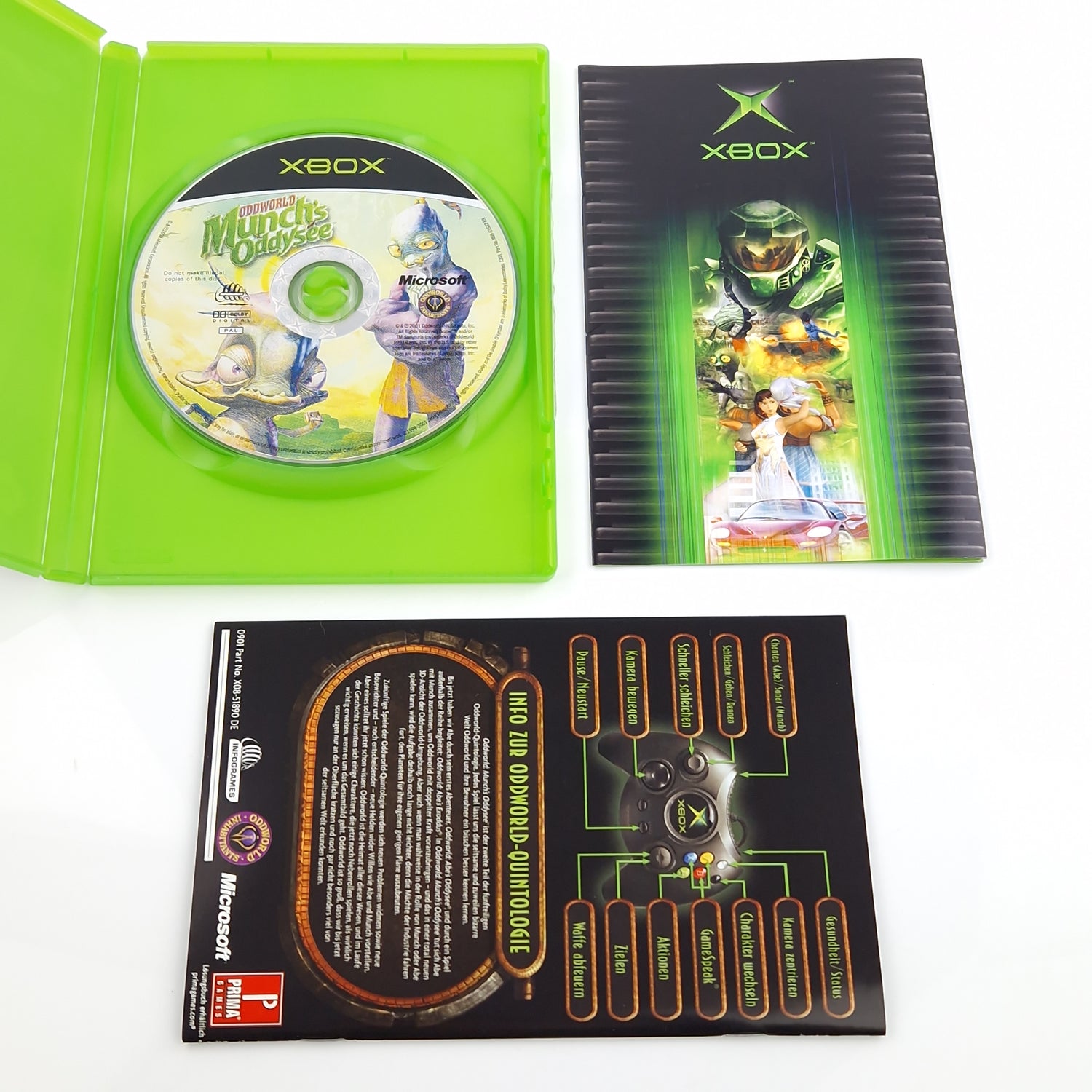 Xbox Classic Spiel : Oddworld Munch´s Oddysee - CD Disk Anleitung OVP