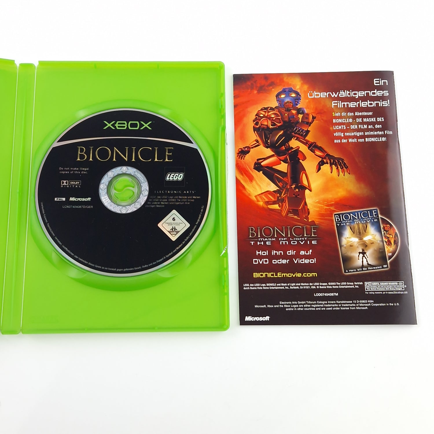 Xbox Classic Spiel : Lego Bionicle - CD Disk Anleitung OVP Microsoft