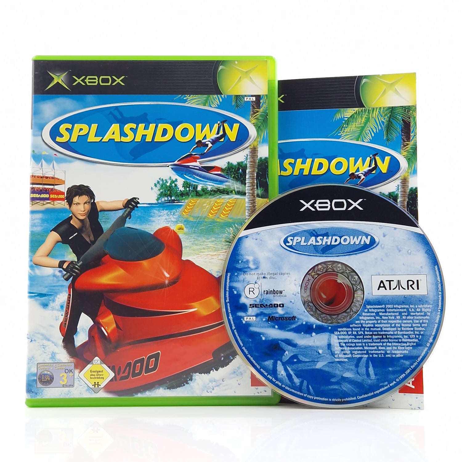 Xbox Classic Spiel : Splashdown - CD Disk Anleitung OVP / Microsoft PAL