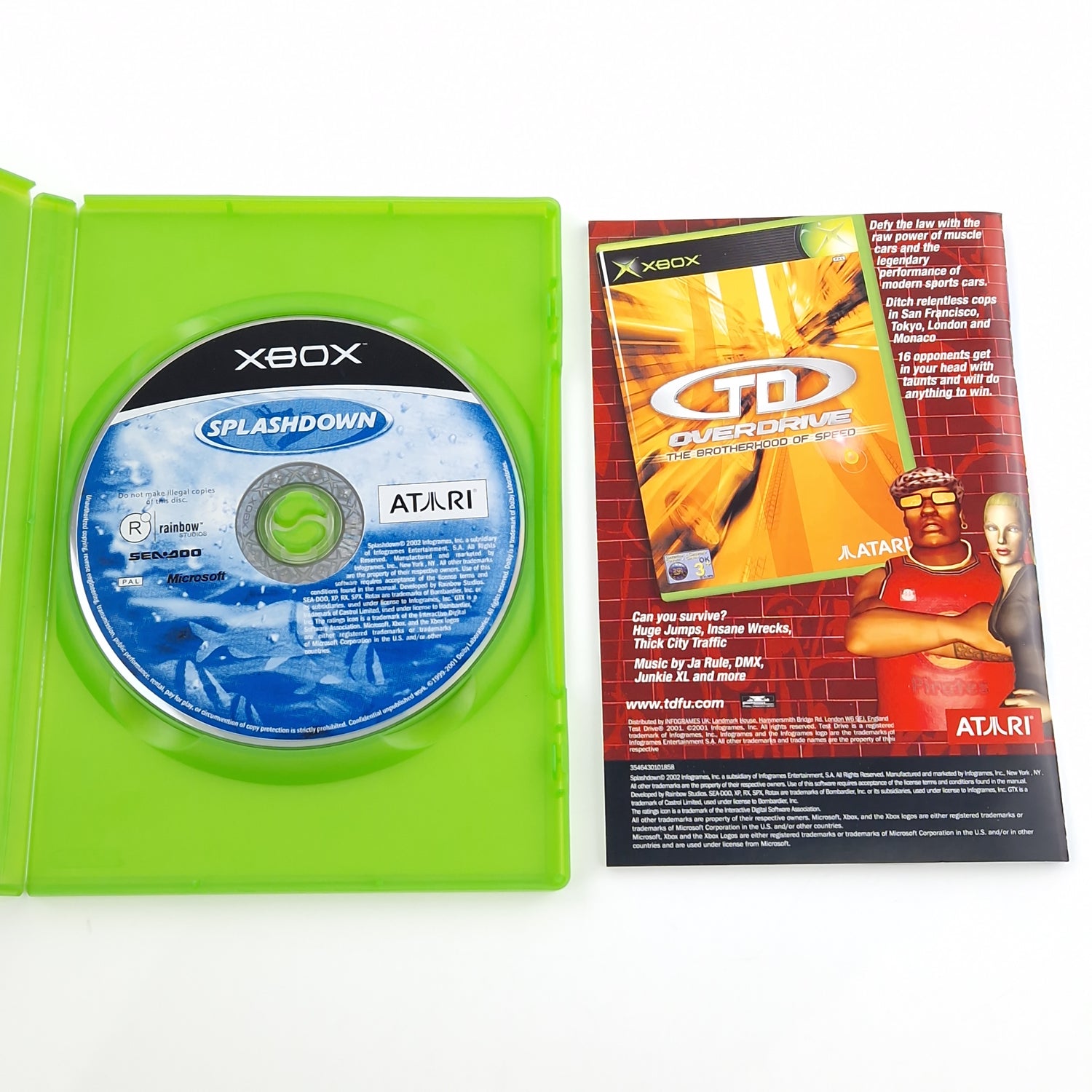 Xbox Classic Spiel : Splashdown - CD Disk Anleitung OVP / Microsoft PAL