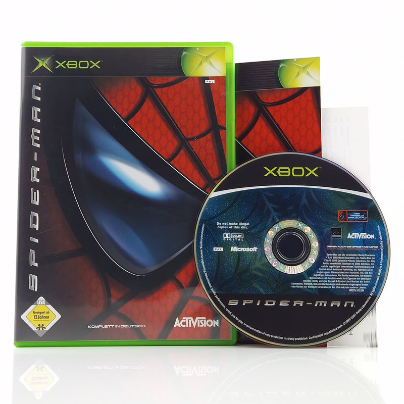 Xbox Classic Spiel : Spider-Man - CD Disk Anleitung OVP / Microsoft PAL