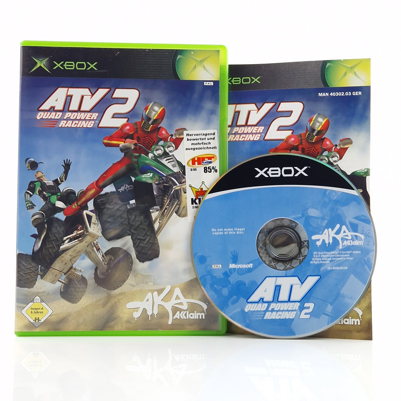 Xbox Classic Spiel : ATV 2 Quad Power Racing - CD Disk Anleitung OVP / PAL