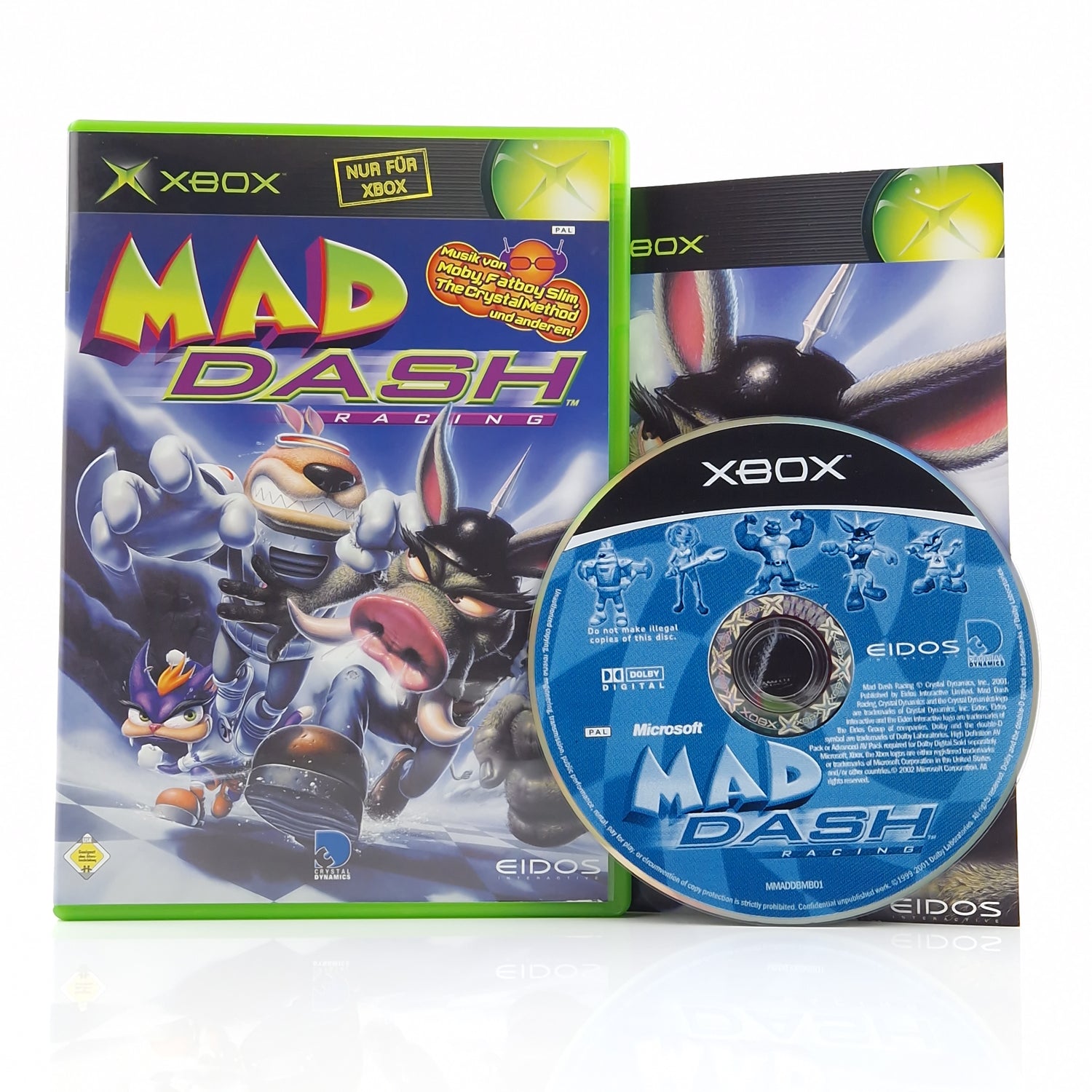 Xbox Classic Spiel : MAD Dash Racing - CD Disk Anleitung OVP / PAL