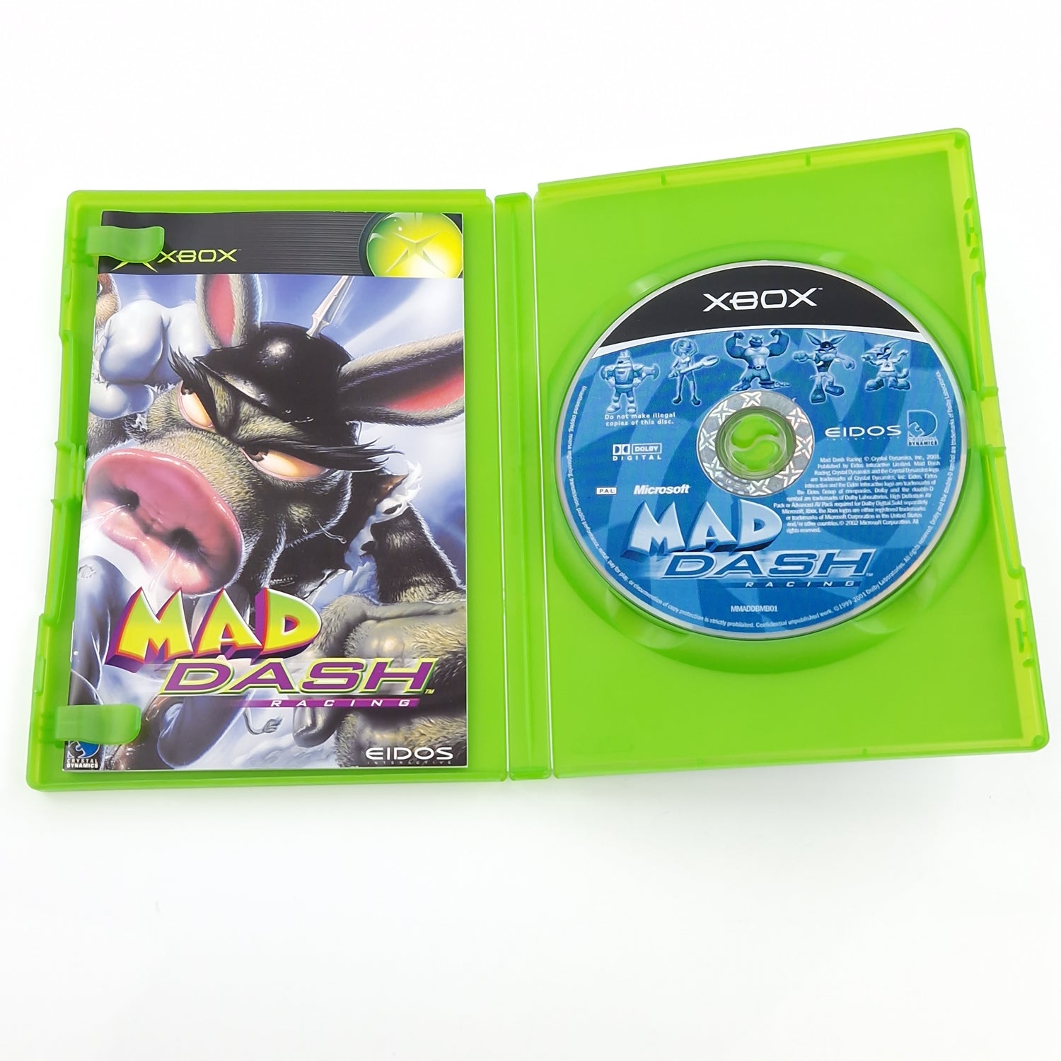 Xbox Classic Spiel : MAD Dash Racing - CD Disk Anleitung OVP / PAL