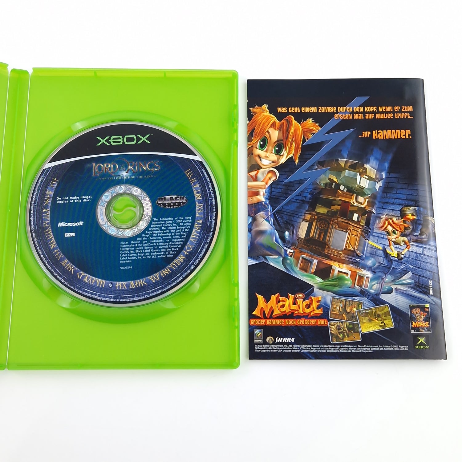 Xbox Classic Spiel : Der Herr der Ringe die Gefährten - CD Disk Anleitung OVP