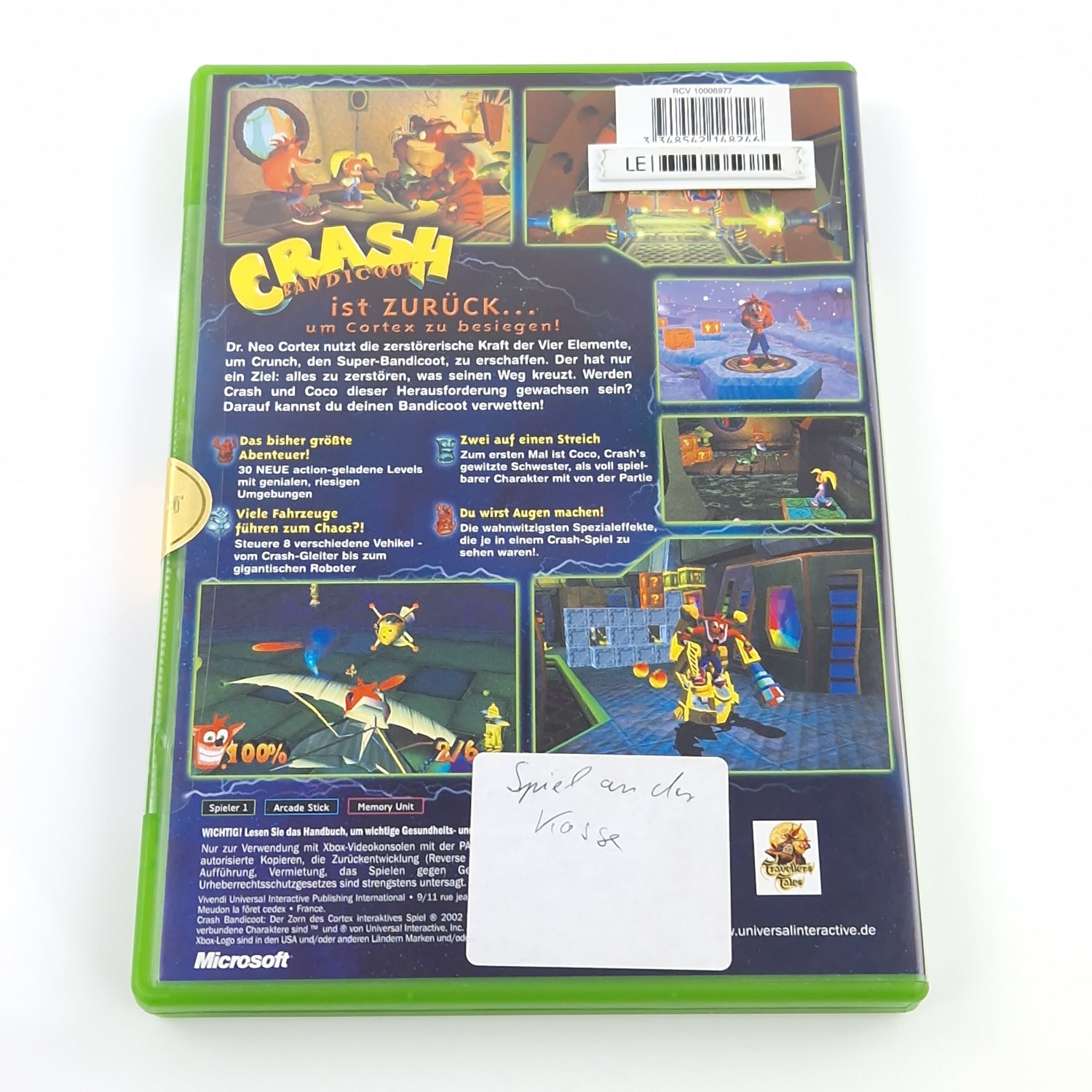 Xbox Classic Spiel : Crash Bandicoot Der Zorn des Cortex - Karstadt SEAL NEU OVP