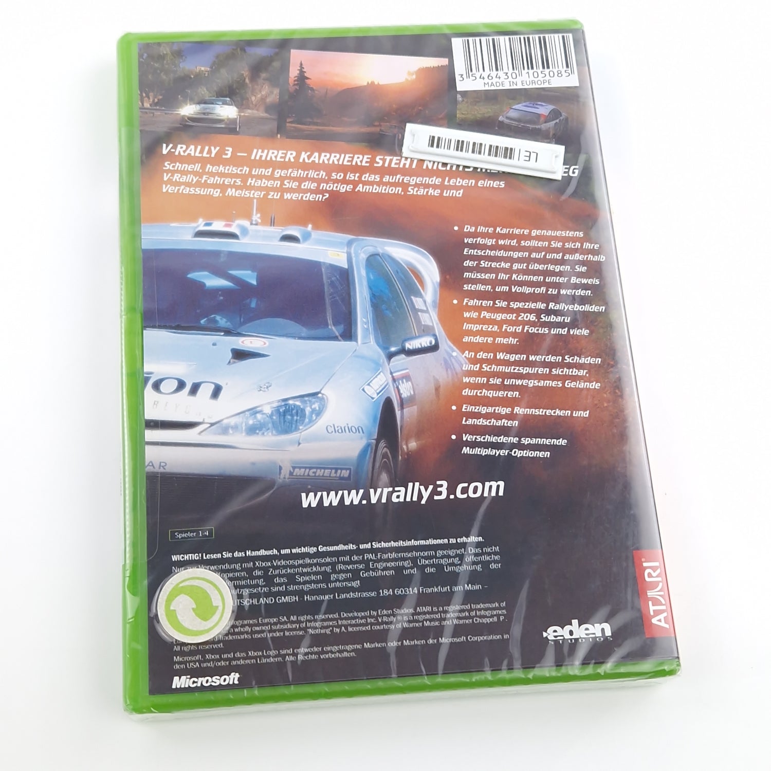 Xbox Classic Spiel : V-Rally 3 - NEU NEW SEALED OVP PAL Autorennen