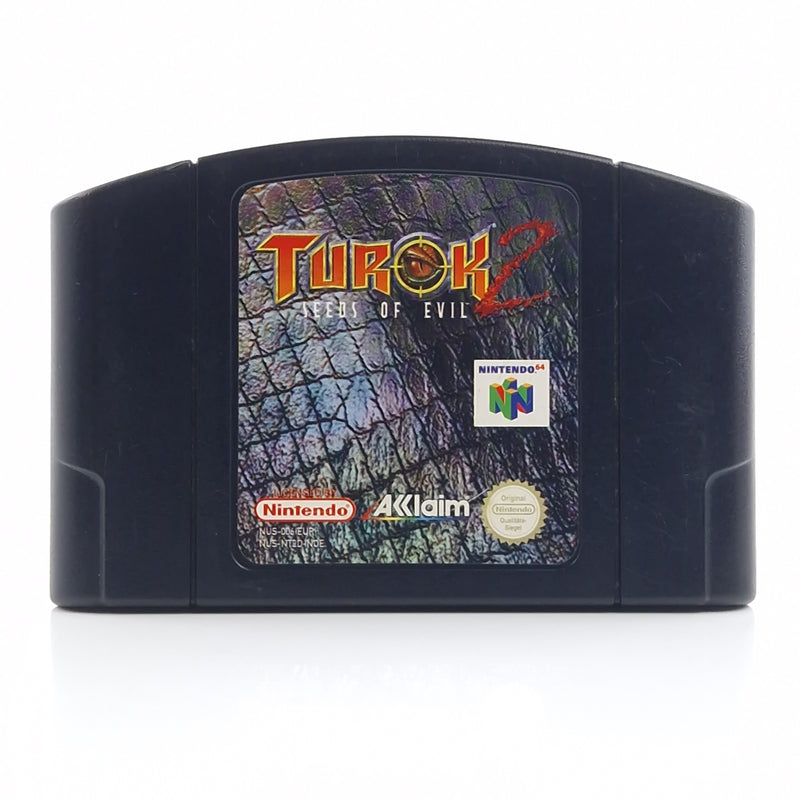 Nintendo 64 Spiel : Turok 2 Sees of Evil - N64 Modul Cartridge / PAL EUR