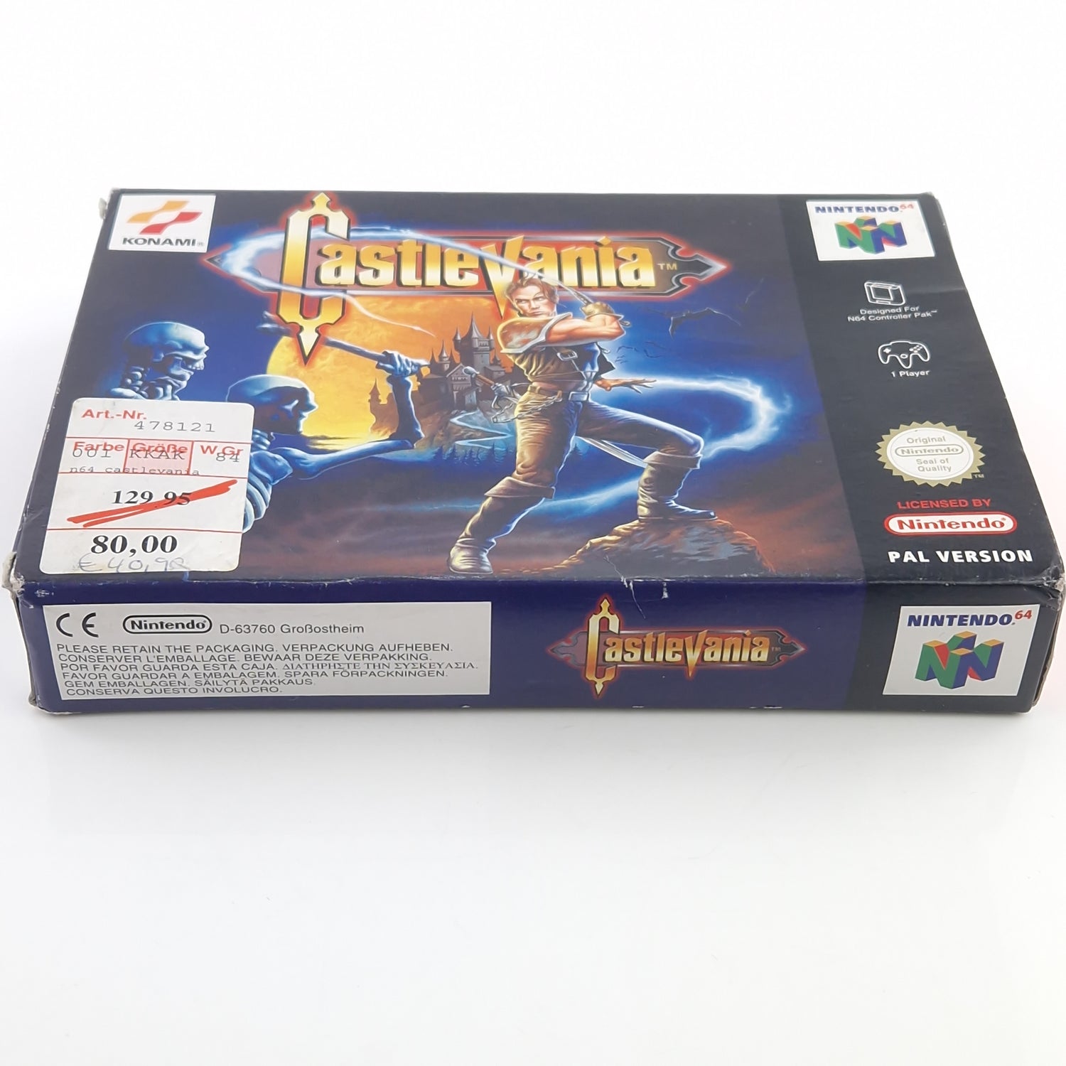 Nintendo 64 Spiel : Castlevania - Modul OVP ohne Anleitung / PAL EUR-1