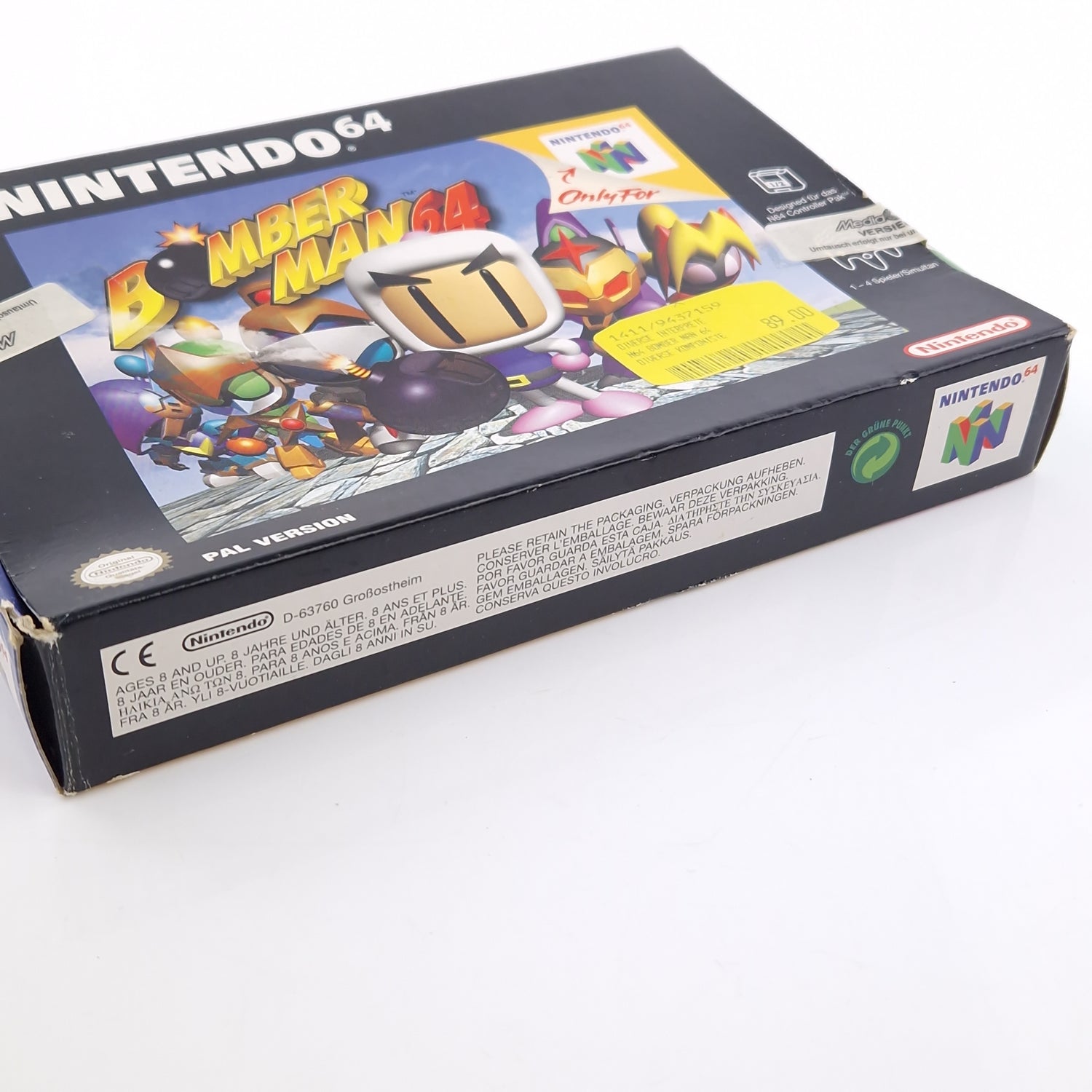 Nintendo 64 Spiel : Bomber Man 64 - Modul OVP ohne Anleitung / PAL NNOE