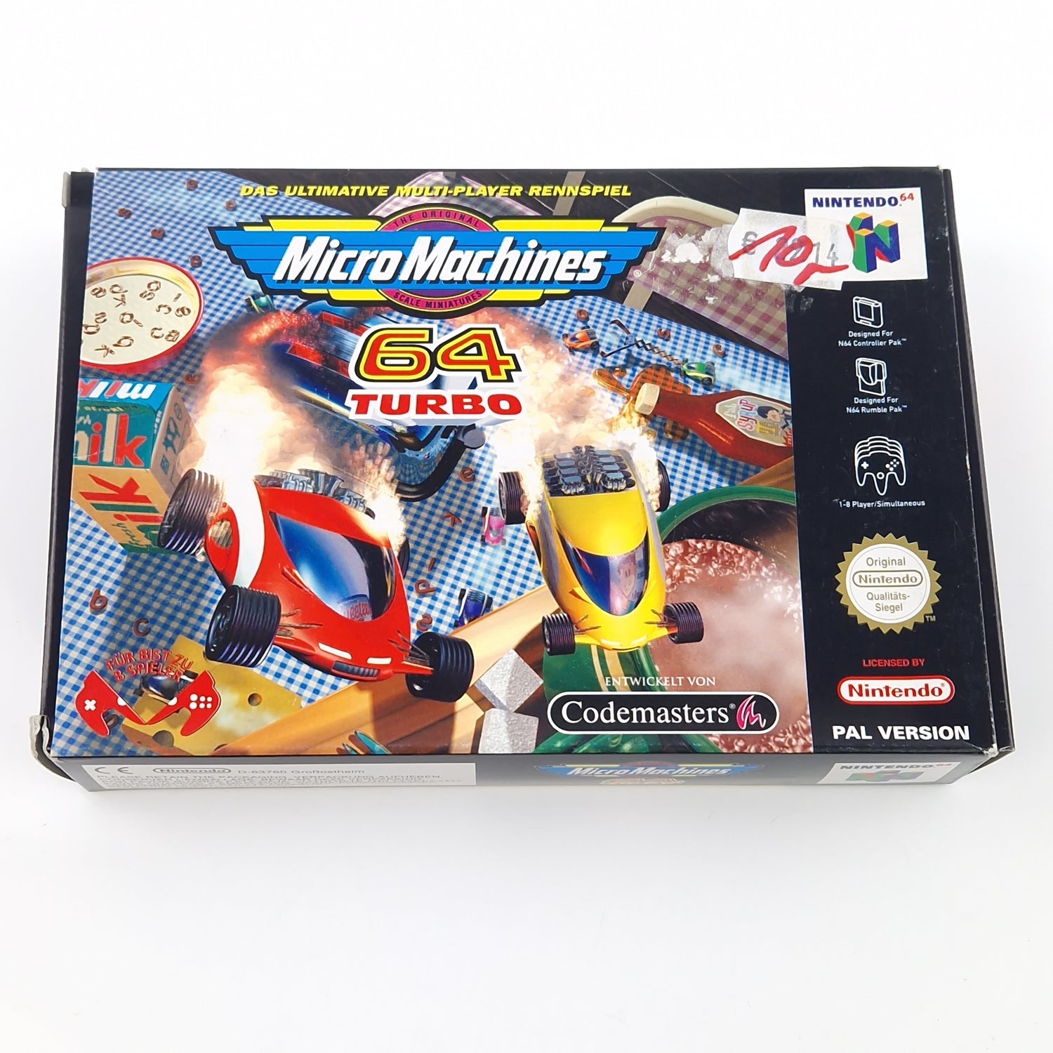 Nintendo 64 Spiel : Micro Machines 64 Turbo - Modul Anleitung OVP / N64 PAL