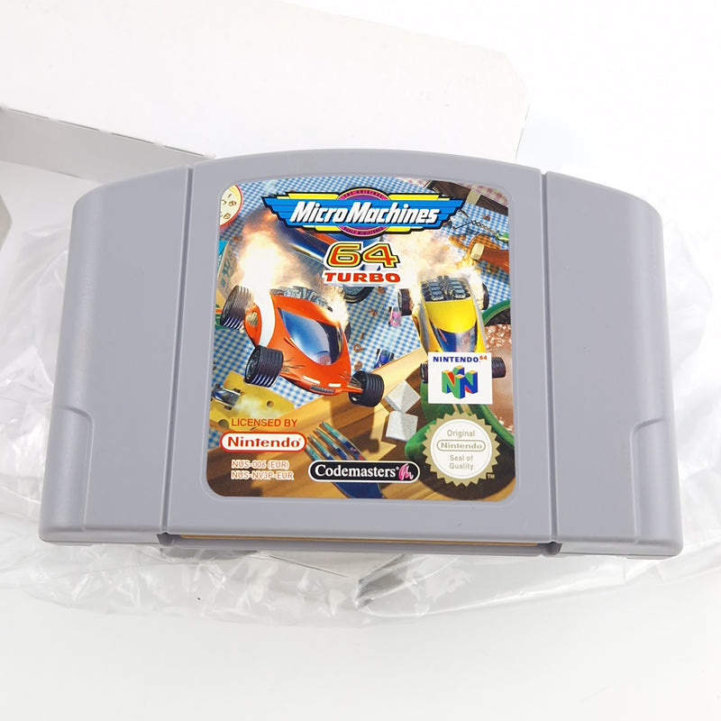 Nintendo 64 Spiel : Micro Machines 64 Turbo - Modul Anleitung OVP / N64 PAL