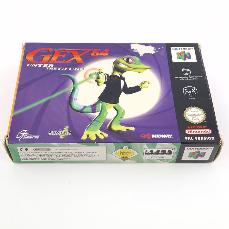 Nintendo 64 Spiel : GEX 64 Enter The Gecko - Modul Anleitung OVP / N64 PAL EUU